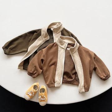 Toddler Boy Retro Color Block Jacket