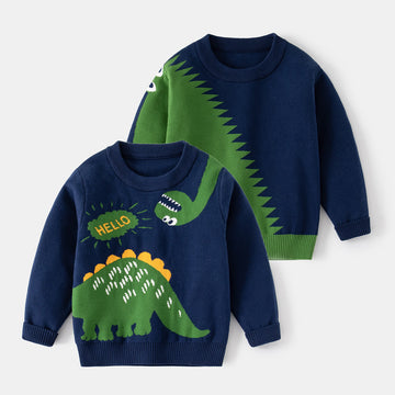 HELLO Toddler Boy Animal Knitted Lovely Sweater