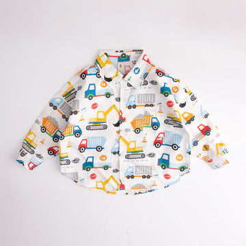 Toddler Boy Crane Truck Shirt