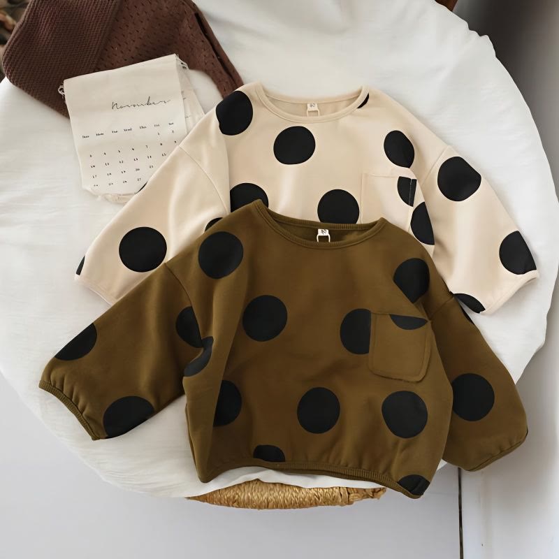 Toddler Dots Pocket Sweatshirt