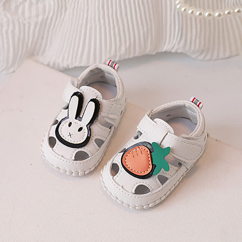 Baby Bunny Carrot Velcro Sandals