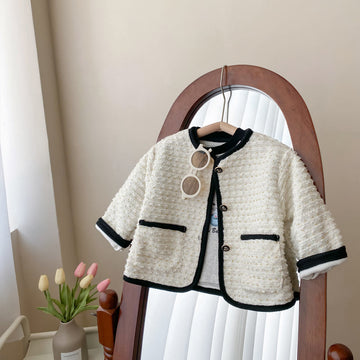 Toddler Girl White Sweet Cardigan