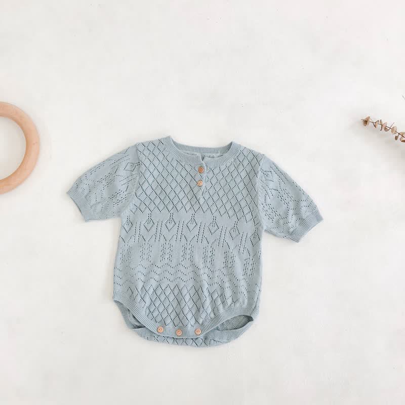 Baby Hollow Out Pajamas Bodysuit