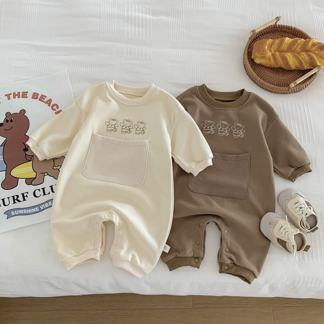 Baby Bear Pocket Romper