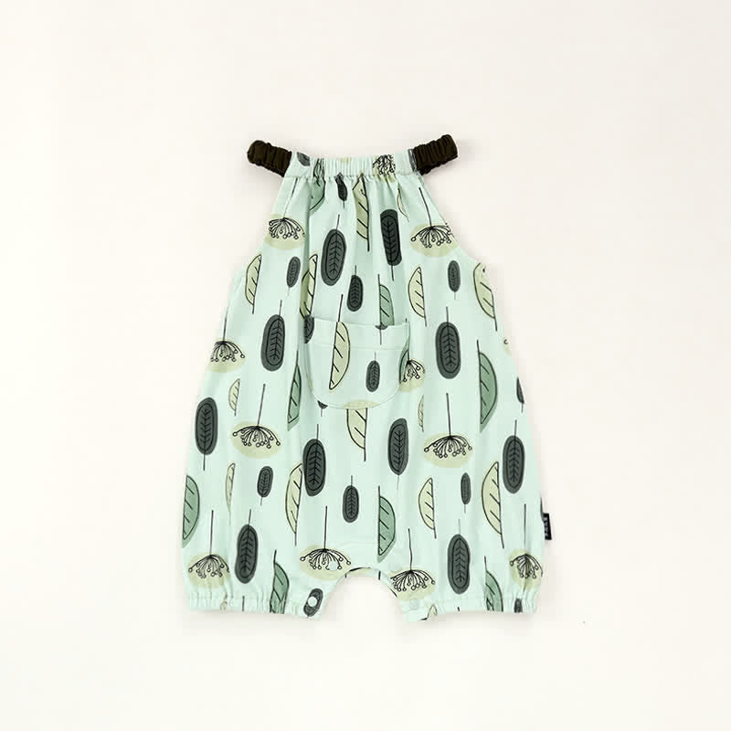 Baby Leaf Strap Romper