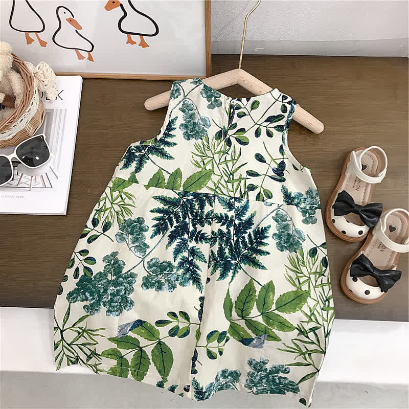 Toddler Girl Leaf Loose Dress