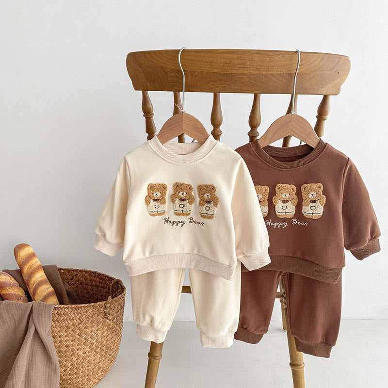 HAPPY BEAR Baby Sweatshirt and Pants Set