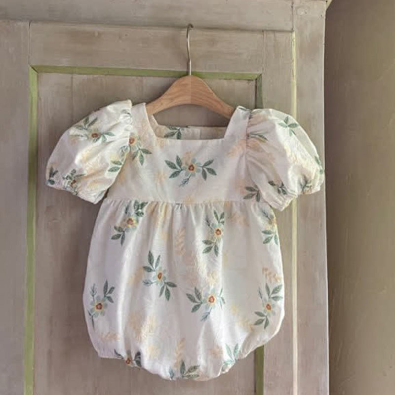 Baby Flowers Vintage Bodysuit