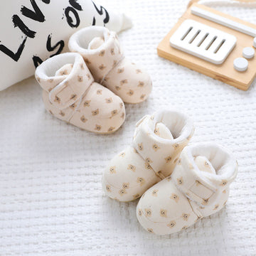 Baby Fleece Warm Cartoon Bear Shoes