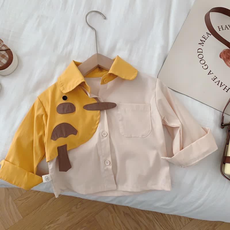 Baby Toddler Animal Color Block Polo Shirt