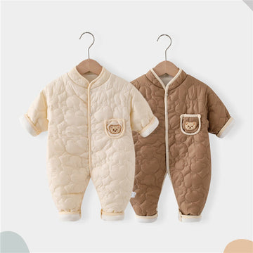 Baby Quilted Pocket Bear Romper