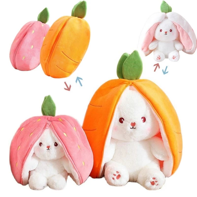 Baby Cosplay Strawberry Carrot Rabbit Plush Toy