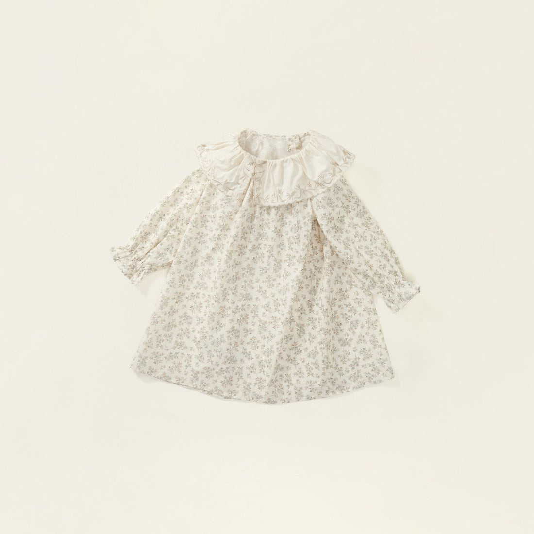 Toddler Girl Lace Lapels Retro Style Flower Dress