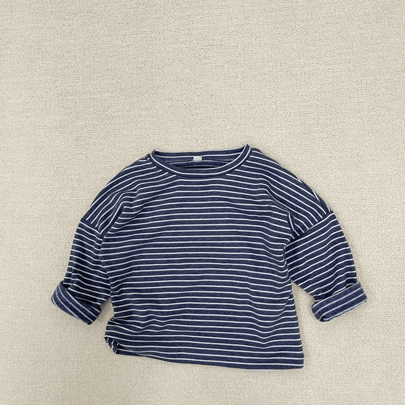 Toddler Boy Retro Striped Loose T-Shirt