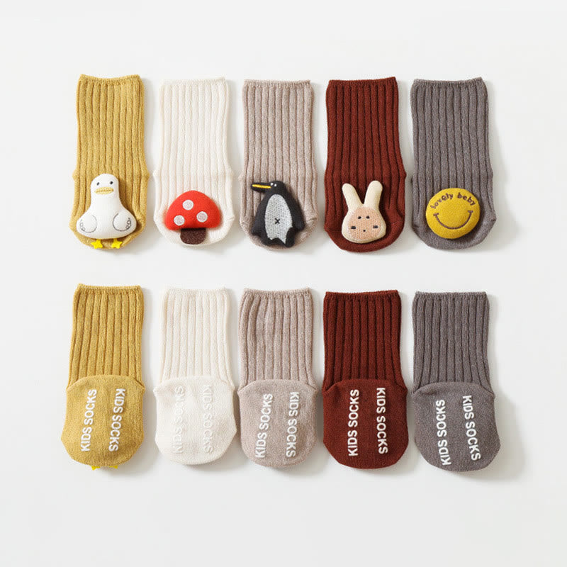 Baby 3D Animal Ribbed Floor Socks