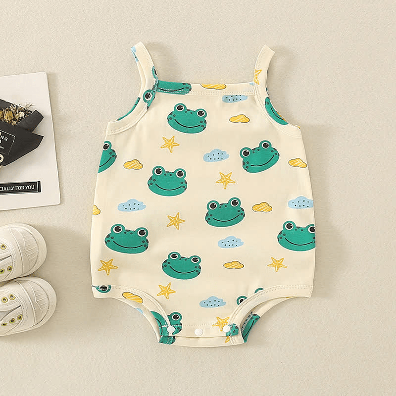 Baby Frog Starfish Crew Neck Bodysuit