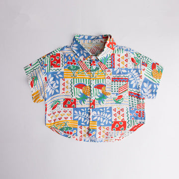 Toddler Boy Fruit Fish Multicolor Shirt