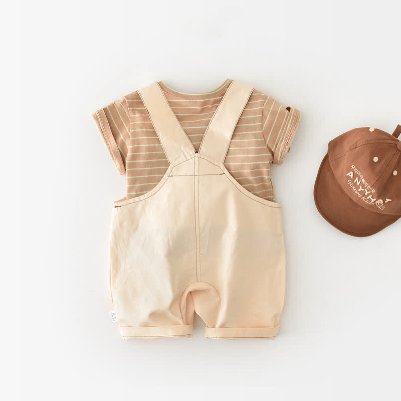 Baby Banana T-Shirt and Monkey Suspender Set