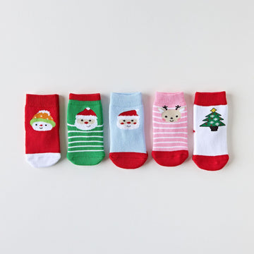 5 Pairs Baby Toddler Christmas Thick Socks