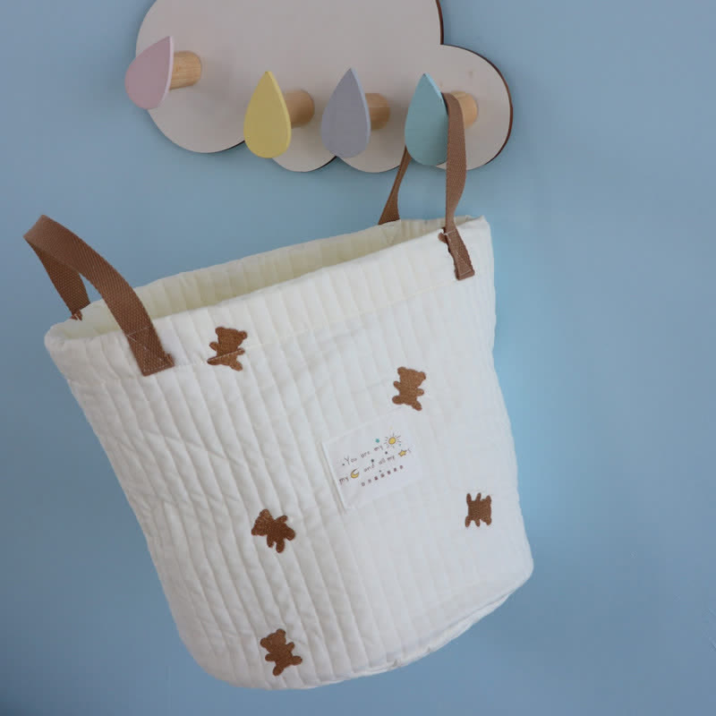 Baby Embroidered Bear Toys Organizers