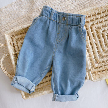 Baby Toddler Solid Color Denim Pants