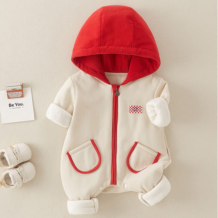 WANT BEST Baby Hooded Romper