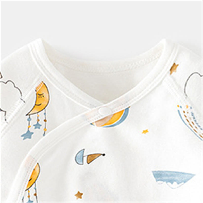 Baby Boat Balloon Moon Kimono Romper