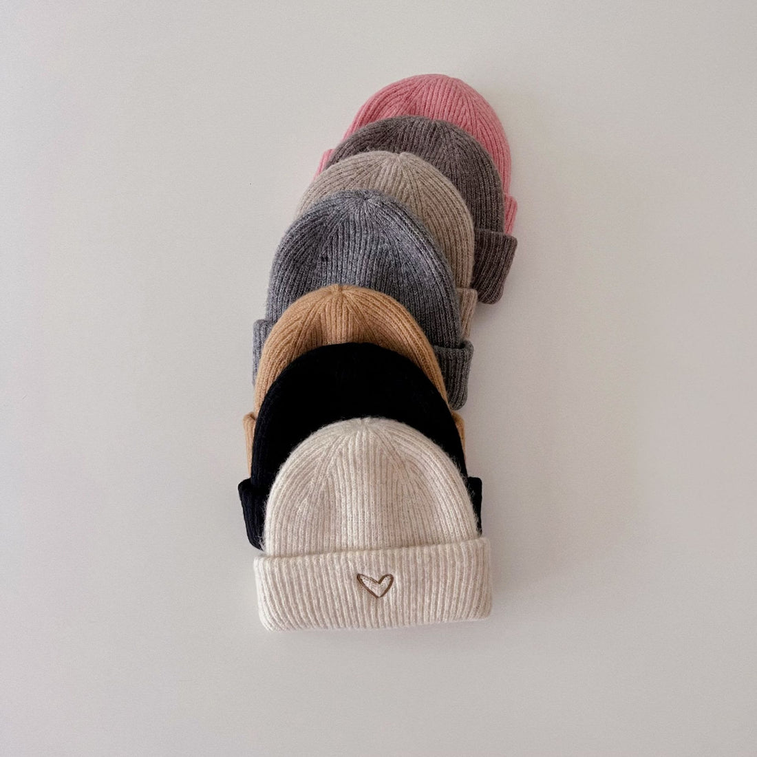 Toddler Heart Embroidered Beanie