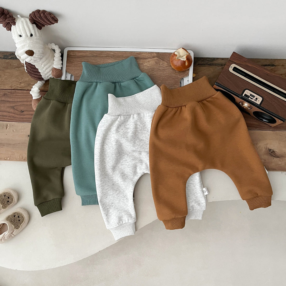 Baby Simple Solid Color Jogger Pants