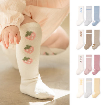 Baby Toddler Strawberry Bear Crew Socks