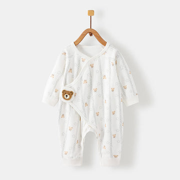 Baby Newborn Animal Dots Kimono Romper