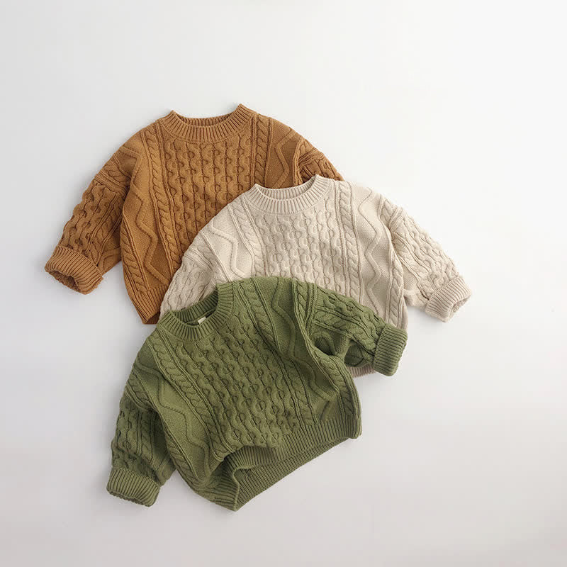 Toddler Boy Retro Knitted Sweater