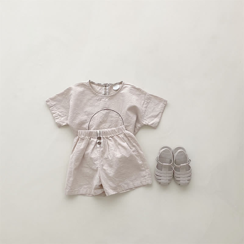 Baby Casual Tee and Loose Shorts Set