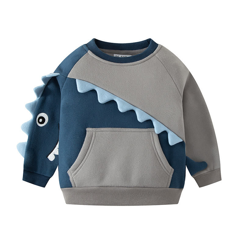 Toddler Dinosaur Fleece Lined Sweatshirt