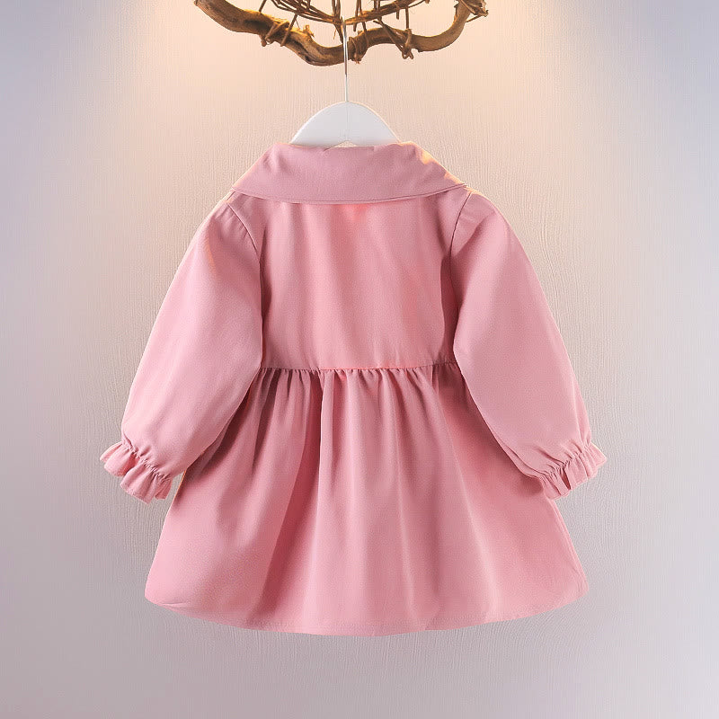 Baby Toddler Girl Collar Bows Dress