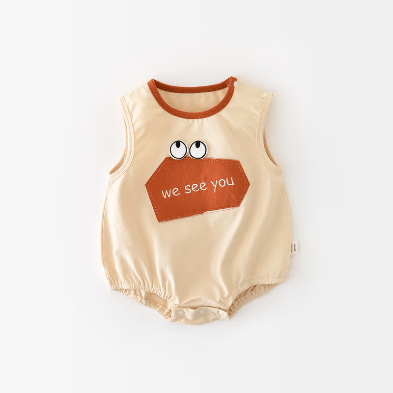 WE SEE YOU Baby Eyes Sleeveless Bodysuit