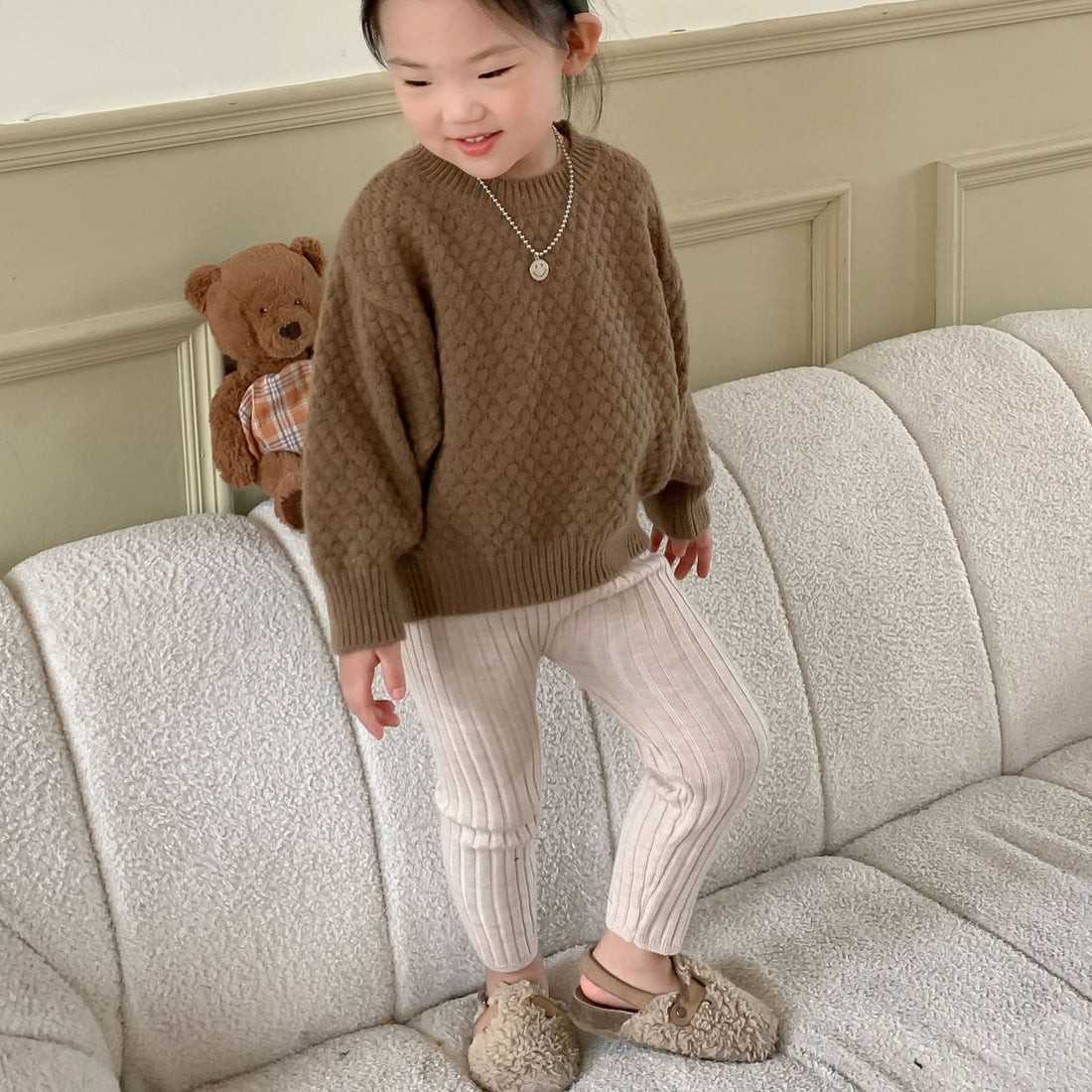 Toddler Solid Color Ribbed Leggings