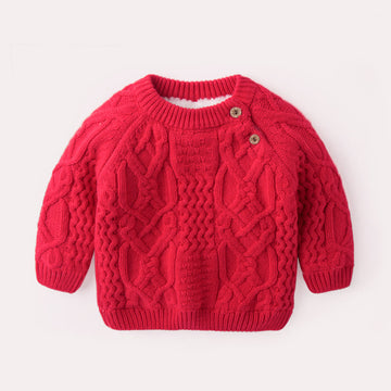 Baby Toddler Twist Knitted Casual Loose Sweater