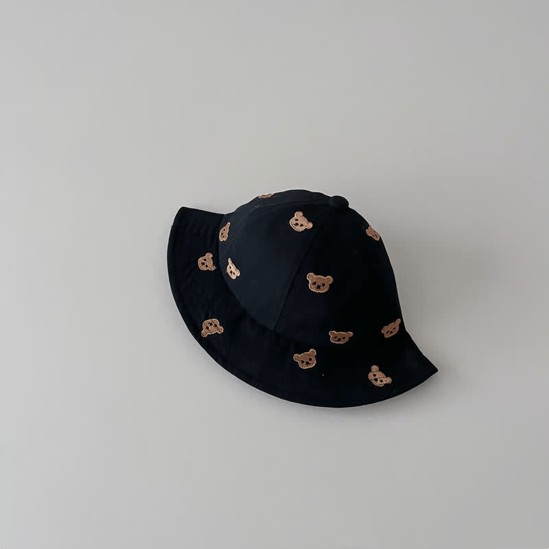 Baby Toddler Embroidered Bear Bucket Hat