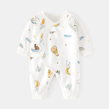 Baby Boat Balloon Moon Kimono Romper