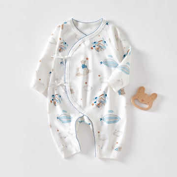 Baby Newborn Bear Star Kimono Seamless Romper