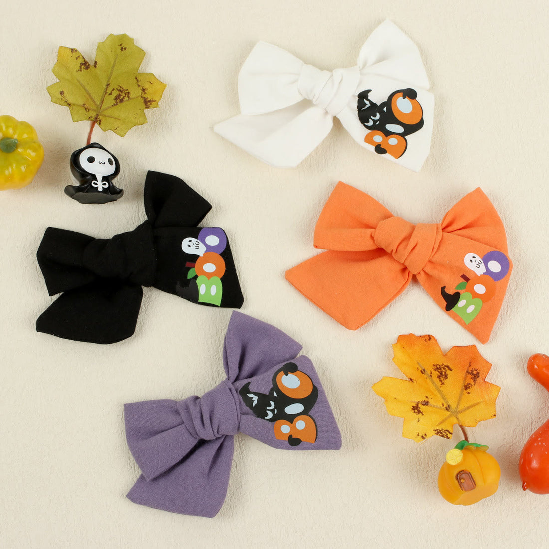 2pcs Baby Halloween Embroidered Hair Clip