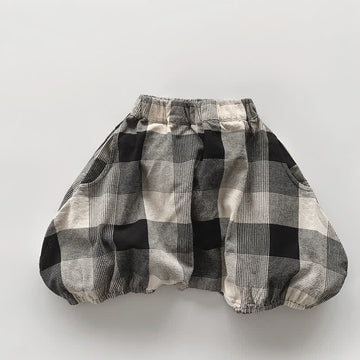 Toddler Boy Plaid Harem Shorts