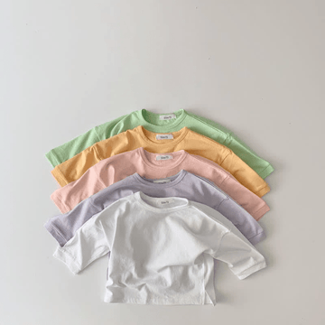 Baby Solid Color Split T-Shirt