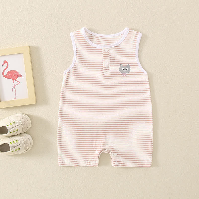 Baby Striped Owl Romper