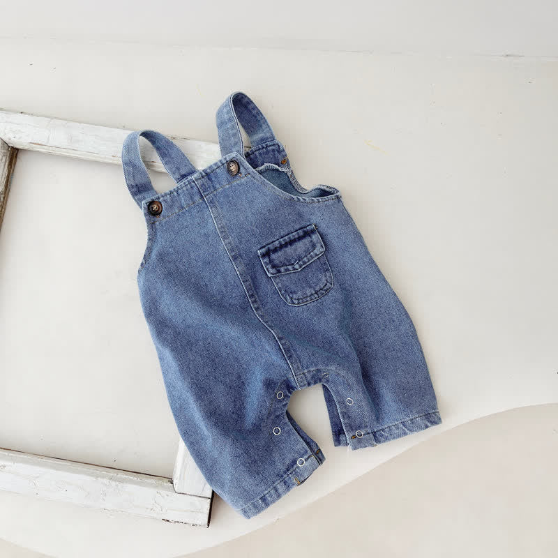 Baby Denim Casual Loose Overalls