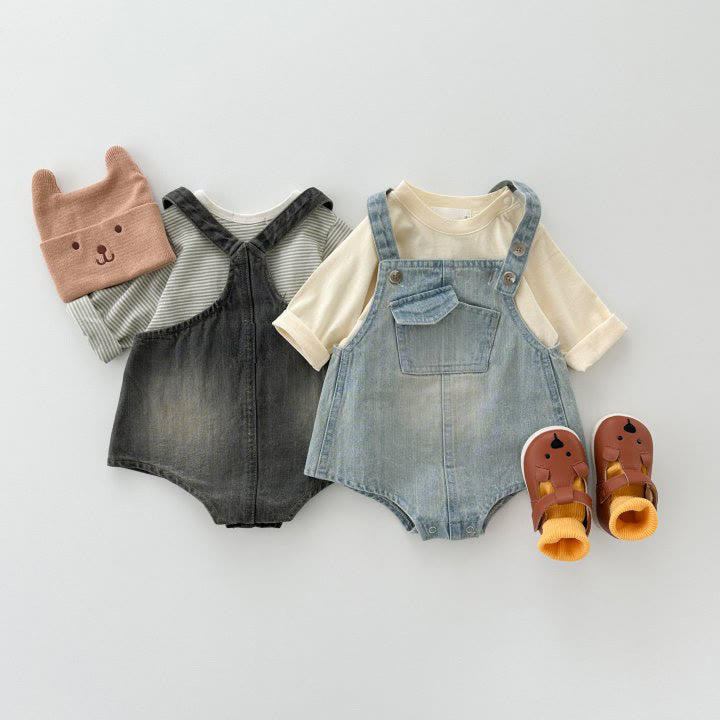 Baby Denim Pocket Overalls