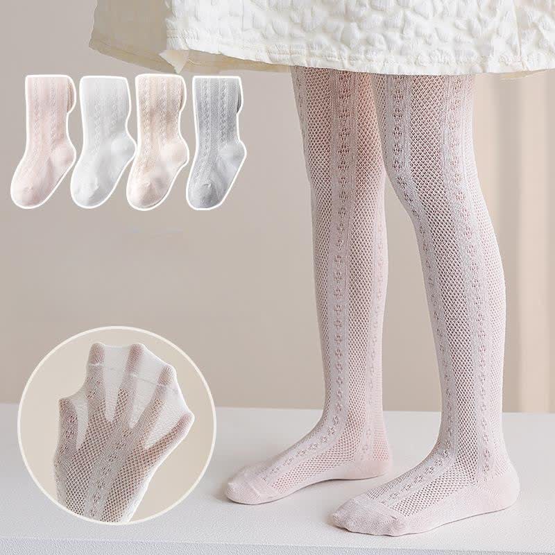 Toddler Girl Solid Color Super Thin Pantyhose