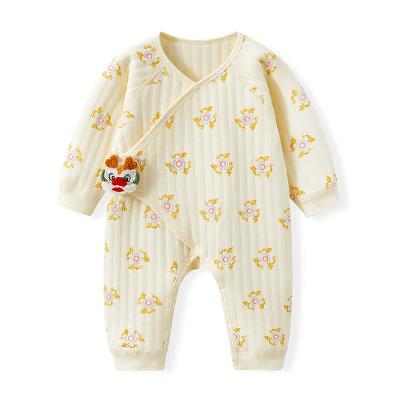 Baby Cartoon Dragon Kimono  Romper