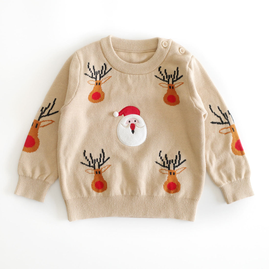 Toddler Santa Claus Elk Bear Christmas Knitted Sweater